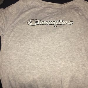 grey champion t shirt